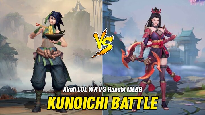 Hanabi MLBB VS Akali LOL Wild Rift Hero Skill Effect Comparison 2023
