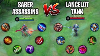 Saber Assassins Vs Lancelot Tank