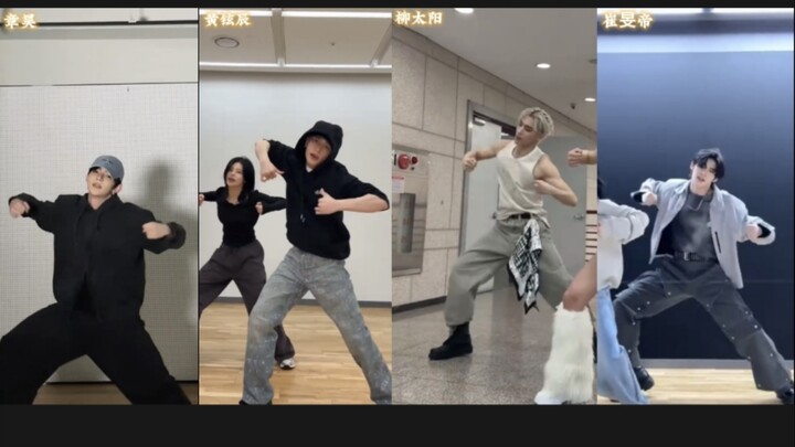 【จางฮ่าว × ฮวางฮยอนจิน × ริวโซลาร์ × ชเวมินจี】การท้าเต้นเพลงเดบิวต์โซโล่ของฮวางเรจี "Air" ชอบท่าเต้น