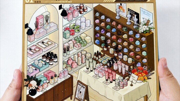 ASMR | SIMNO VOL. 1 IMMERSIVE SUPERMARKET | AROMATHERAPY SHOP | RESTOCKING BOOK | STICKER SCENE