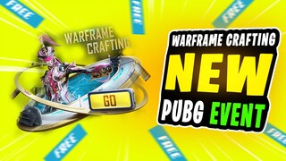 WARFRAME CRAFTING NEW EVENT IN PUBG MOBILE | GET PERMANENT OUTFIT FREE | NEW EVENT PUBG