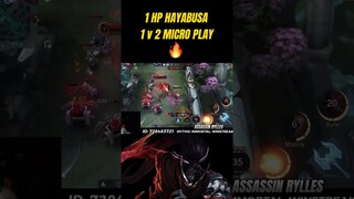 1 HP HAYABUSA VS PAQUITO FULL HP #mobilelegends #mlbbshorts #mlshorts #mplid #mplph #rylles #shorts