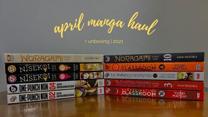 2021 🍂 april manga haul // philippines