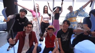 海贼王真人版武术指导川本耕史（甄子丹团队成员）现场教多国知名海迷索隆剑术