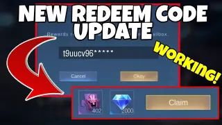 NEW 2 REDEMPTION CODE UPDATE INGAME WITH NEW WORKING REDEEM CODES - REDEEM CODE IN MOBILE LEGENDS