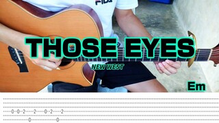 Those Eyes | New West - Fingerstyle Guitar (Tabs) Chords Lyrics