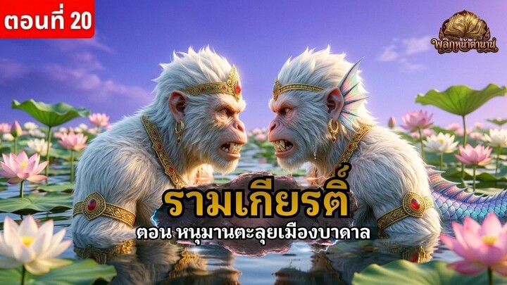 หนุมานตะลุยเมืองบาดาล รามเกียรติ์ ตอนที่ 20 พญาวานรบุกถิ่นไมยราพ | พลิกหน้าตำนาน