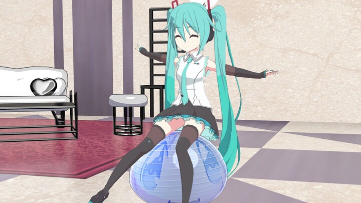 MIKU playing balance ball