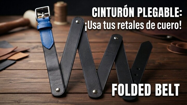 Cómo hacer un cinturón plegable de viaje | Aprovecha tus retales de cuero.