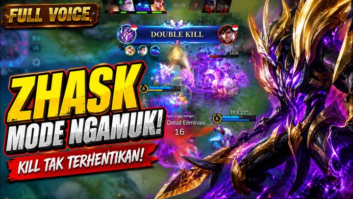 ZHASK MODE NGAMUK! 🔥 KILL TAK TERHENTIKAN | MLBB