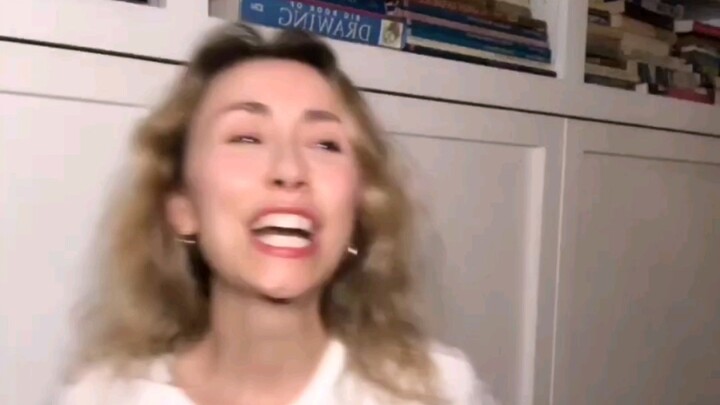 A white mom dancing at home is like…