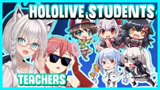 Hololive hilarious scene of being Students, Miko and Fubuki as Teacher/Sensei【Minecraft】School