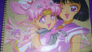 Hanya anak 90an yang tau. Gambar Sailor Pluto & Saturnus [NOSTALGIA 90an]