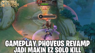 GAMEPLAY PHOVEUS REVAMP - CUMA 1x COMBO SKILL BISA AUTO SOLO KILL! MOBILE LEGENDS