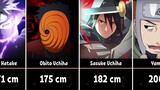 Characters Height in Naruto and Boruto