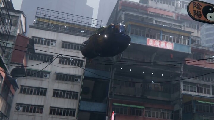 【Enscape】Cyberpunk scene, use the model to test the graphics card!