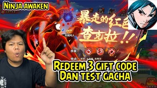 MENCOBA NINJA SSR DAN REDEMM 3 GIFT CODE SERTA MENCOBA TES RATE GACHA APA RAMAH ATAU P2W?