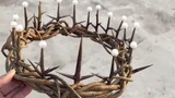 A crown of thorns woven with blood and tears for the birth of the king.