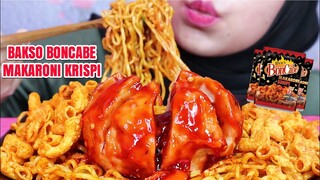 ASMR BAKSO MEKAR BONCABE MAKARONI KRISPI LEVEL 25 PEDAS | ULUL ASMR MUKBANG INDONESIA