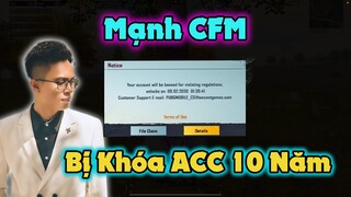 PUBG Mobile | Mạnh CFM Bị Khóa ACCOUNT "10 Năm" Ngay Trên Sóng Truyền Hình