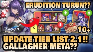 ERUDITION SEMAKIN TURUN??! Update Tier list Terbaru 2.1!! 🤔 +GIVEAWAY!!  Honkai: Star Rail