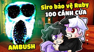 Noob Ruby Thử Thách 24h Thoát Khỏi " 100 CÁNH CỬA DOOR KINH DỊ " Trong Minecraft !