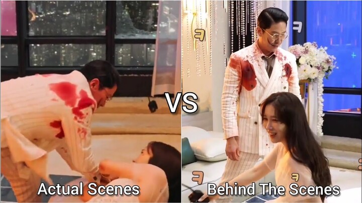 Uhm Ki Joon & Lee Ji Ah Fighting [Actual Scenes VS Behind the Scenes] Penthouse S3 E12 (Eng Sub)