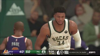 NBA2K22 FULL GAME HIGHLIGHTS SUNS at BUCKS I NBA Regular Season I February 10, 2022