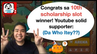 10th axie scholarship winner | PLUS SPECIAL ANNOUNCEMENT