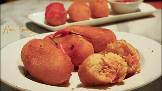 CARA MEMBUAT KROKET KENTANG ISI AYAM GARING DILUAR,TIDAK PECAH # 85