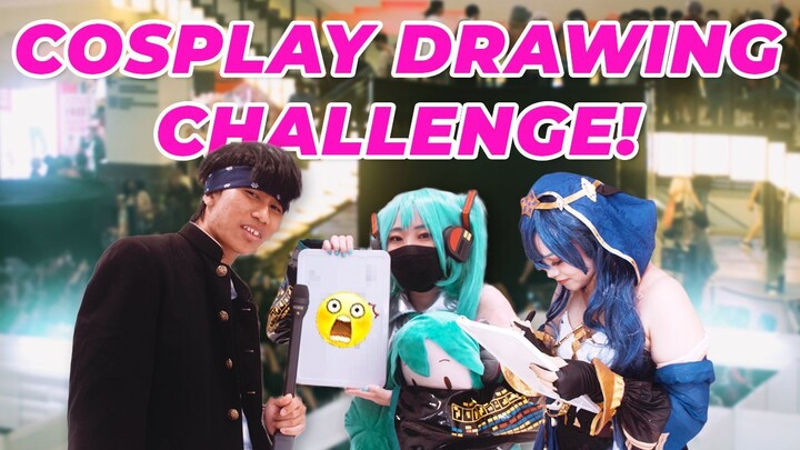 Asking cosplayers to draw in 30 seconds!  #cosplay #anime