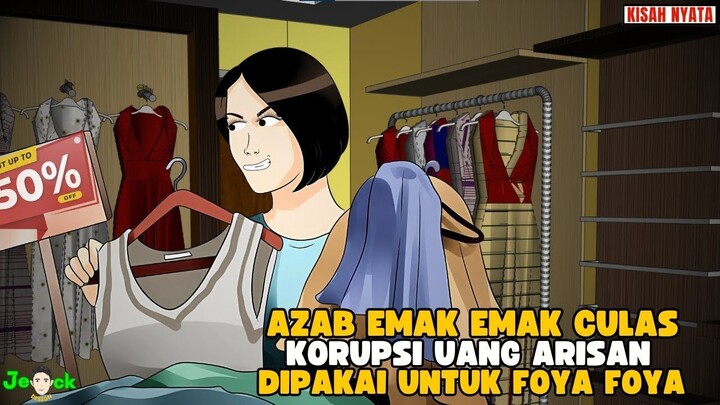 AZAB EMAK EMAK YANG SUKA KORUPSI UANG ARISAN UNTUK FOYA FOYA  SINETRON AZAB