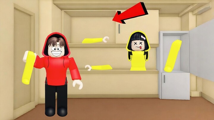Yuta, Mio Dan Baby Celine Harus Sembunyikan Badan Di Tempat Rahasia  ROBLOX