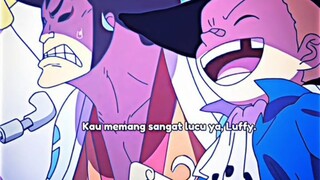 Ace bangga banget sama luffy