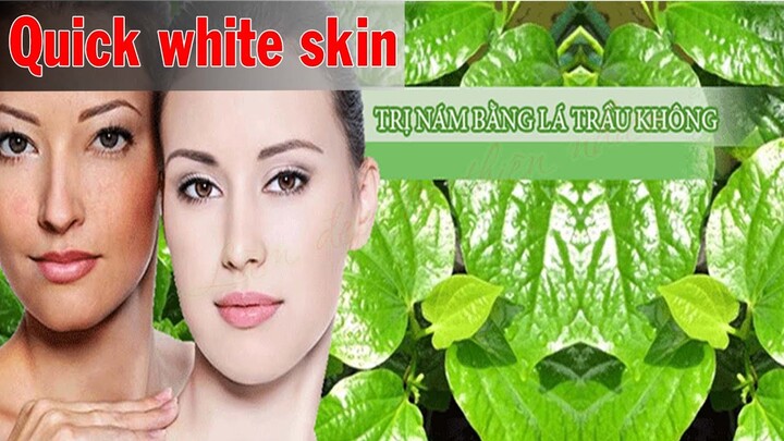 Melasma with betel leaves | Trị nám bằng lá trầu không |Làm Đẹp Từ Thiên Nhiên #35