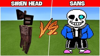 bqThanh Thử Cho QUỶ ĐẦU LOA Đấu Với SANS CỰC MẠNH Trong Minecraft