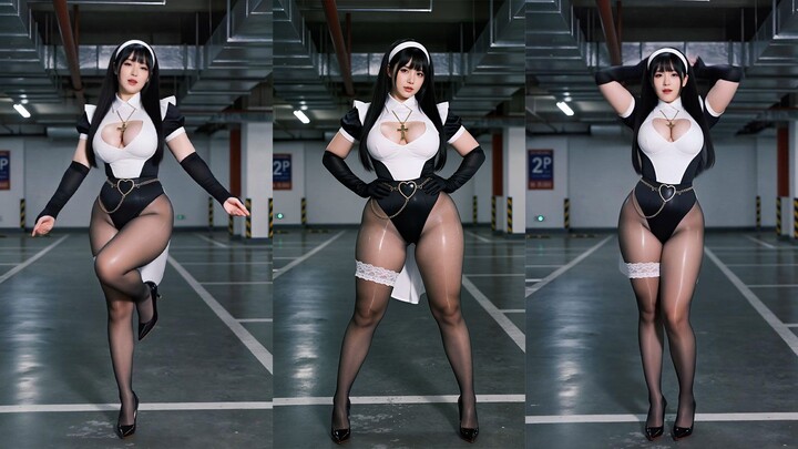 [Black-Stockinged Nun] Tell Me Tell Me Cover Dance ❤ Vertical Screen – Confess to the Nun!!
