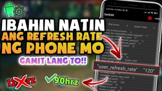 How to Change Your Phone Refresh Rate Without Pc __ Optimize To Improve Performa