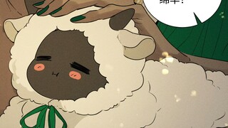 化身绵羊的小蛇太可爱了！萌萌的玛门蛇咩