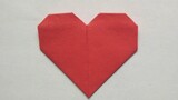 Origami Jantung. Jantung origami termudah! Cara Membuat Kertas Hati