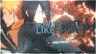 Advanced Roto/Edgy Style Tutorial Like Script - After Effects AMV Tutorial 2022 (Free Project File)