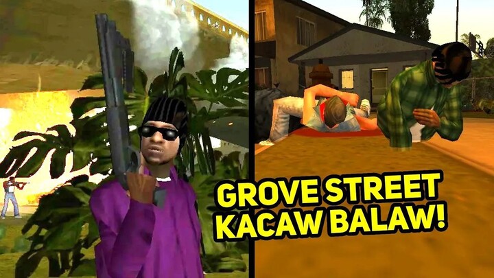 Grove Street Diserang BALLAS!!!!, Gw Bikin Kepalanya Putus Semua Di GTA San Andr