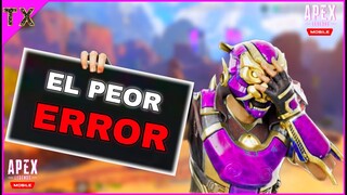 APEX LEGENDS MOBILE EL PEOR ERROR QUE PUEDES COMETER * POR ESTO NO SUBES DE LIGA | TX SAMURAI