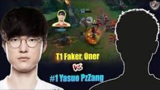 T1 FAKER AZIR VS PZZANG #1 YASOU, KỸ NĂNG 10.000 GIỜ (LMHT)12.14