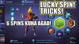 LUCKY SPIN TRICKS GORD SKIN 6 SPINS LANG KUHA NA! MOBILE LEGENDS