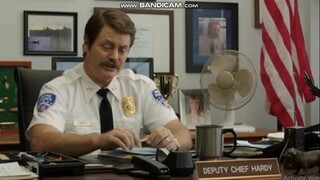 Ron Swanson in 22 Jump Street Scene