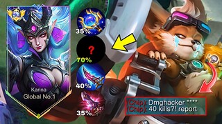 NEW 70% DAMAGE PENETRATION!! KARINA NEW 1 HIT DELETE BUILD 2024 - MLBB