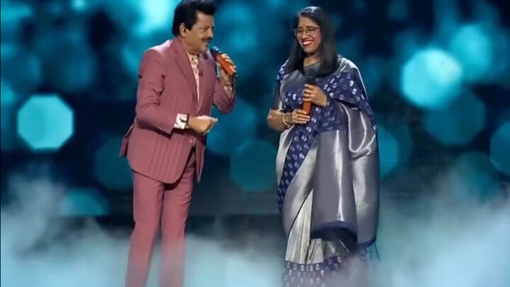 Acche Lagte Ho. Udit Narayan,Kavita Krishnamurti, Live On Indian Idol