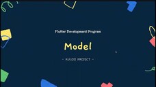 FLUTTER 26 Model (Tutorial Flutter Bahasa Indonesia) - YouTube