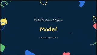 FLUTTER 26 Model (Tutorial Flutter Bahasa Indonesia) - YouTube